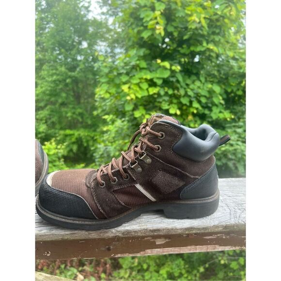 Brahma Men’s Steel Toe Work/Safety Boots Sz 12 Brown / Black main image 8
